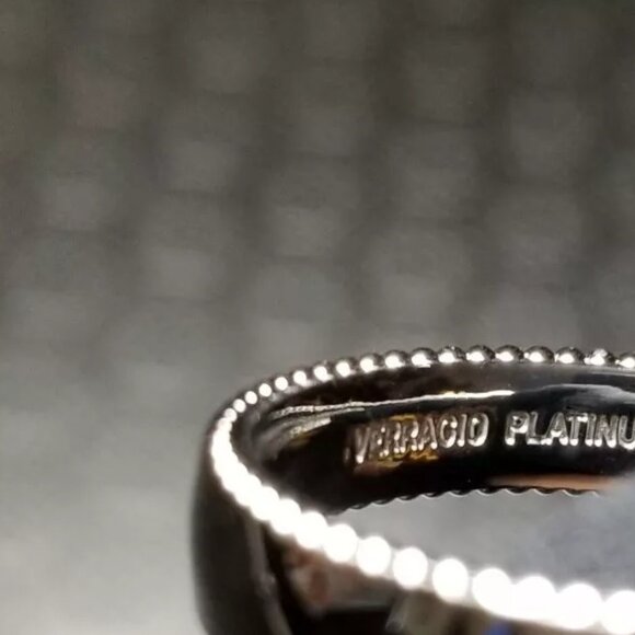 $5000 / NEW / Verragio PLATINUM Men's Wedding Band - 5mm / Size 11.5 US - Picture 2 of 5